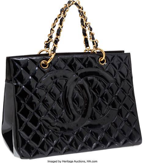 chanel quilted tote bags|chanel patent leather tote bag.